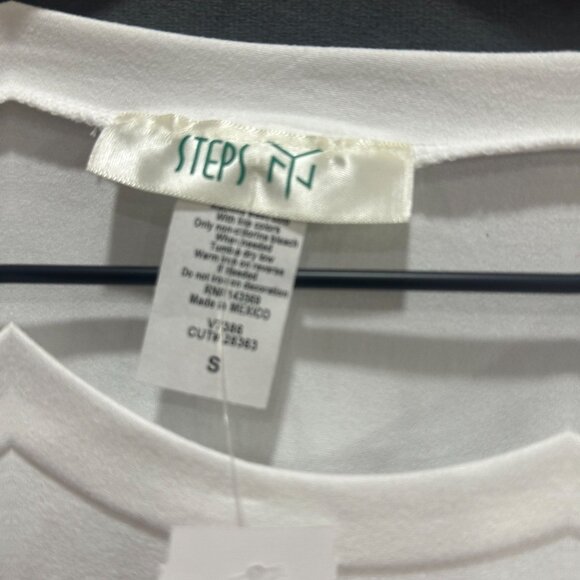 Boss Babe Rhinestone Graphic Tee Womens Size Small White Crewneck Short Sleeve - Picture 4 of 8